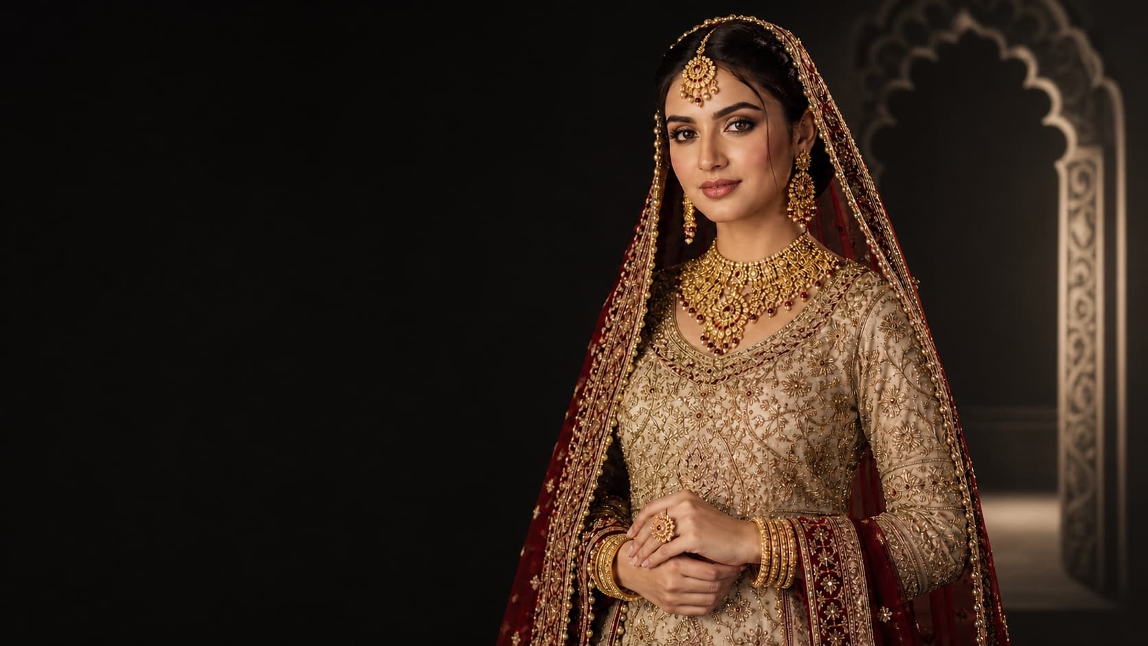 Zareen Bridal Ensemble, alternate view