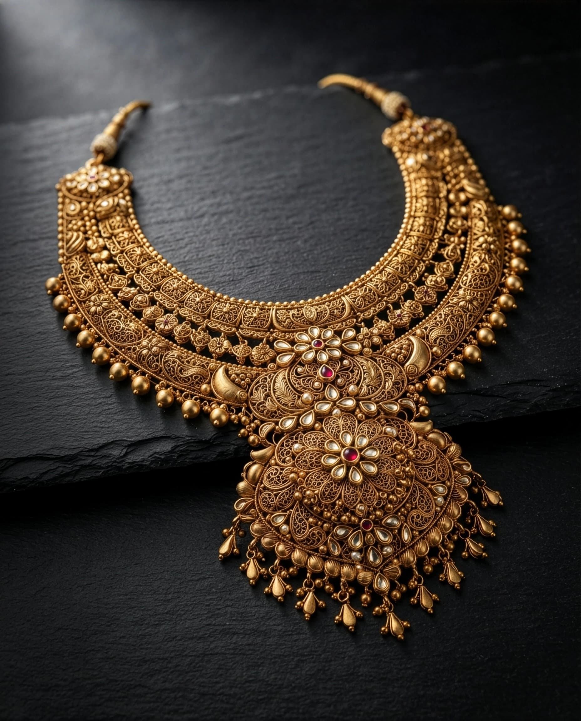 Royal Filigree Statement Choker, alternate view